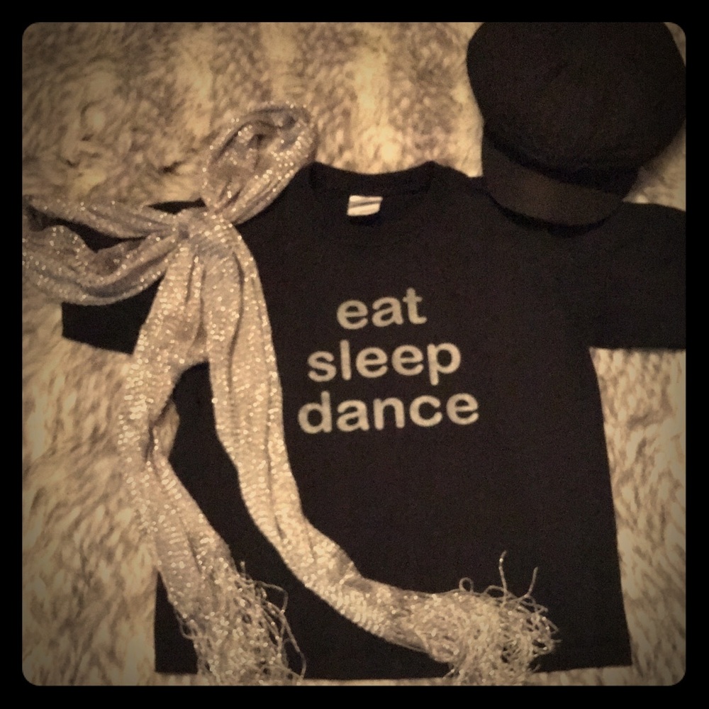 Gildan “eat sleep dance” Black Short Sleeve Tee